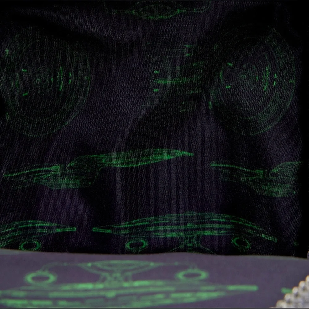 Loungefly Glow In The Dark Star Trek Crossbody Bag NWT